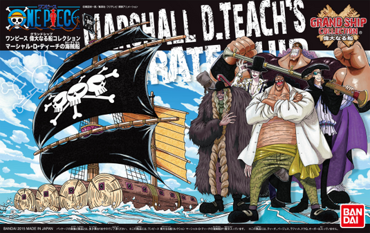 Bandai - One Piece - Grand Ship Collection: Marshall D Teach's Ship Model Kit