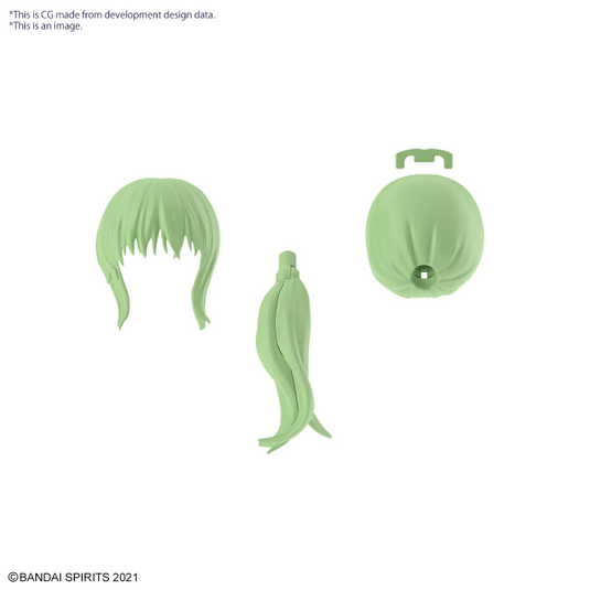 30 Minutes Sisters - Option Hairstyle Parts Vol. 9: Ponytail Hair 7 (Green 2)