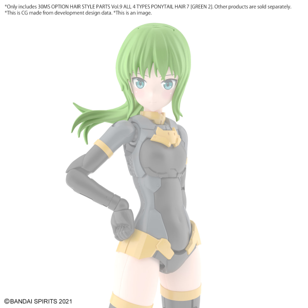 Load image into Gallery viewer, 30 Minutes Sisters - Option Hairstyle Parts Vol. 9: Ponytail Hair 7 (Green 2)
