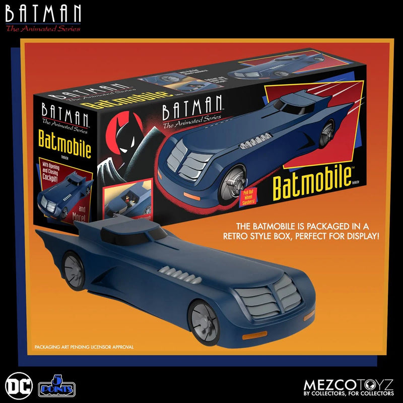 Load image into Gallery viewer, Mezco Toyz - Batman: The Animated Series - Batmobile 5 Points Vehicle
