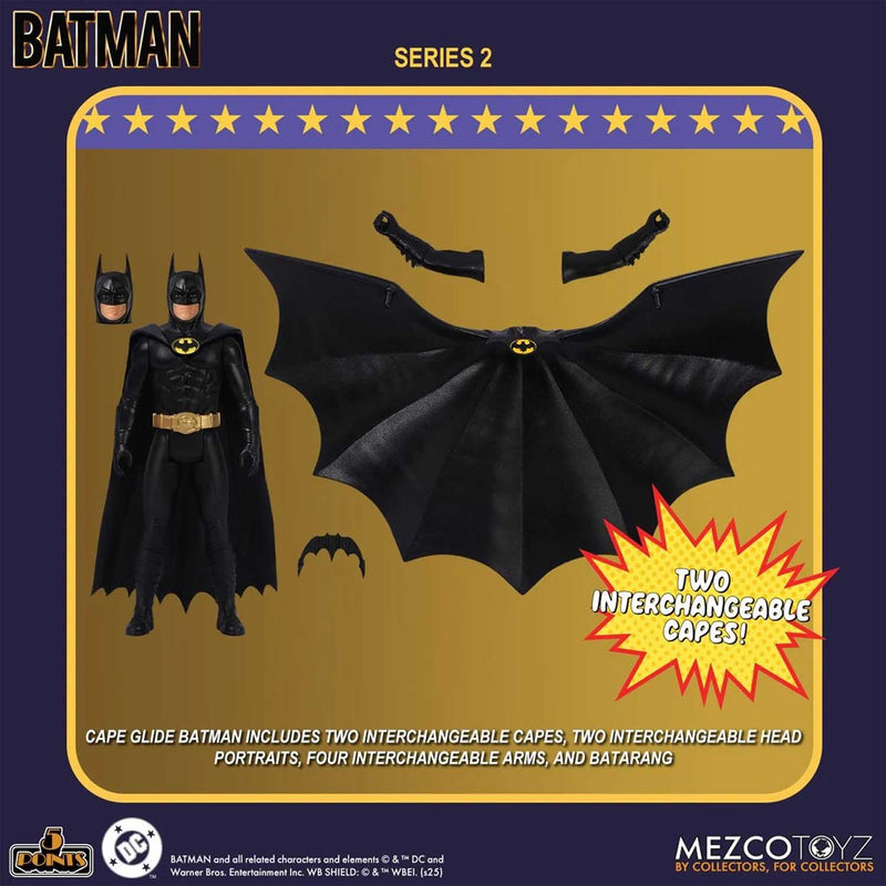 Load image into Gallery viewer, Mezco Toyz - Batman (1989) 5 Points Series 2 Set of 3
