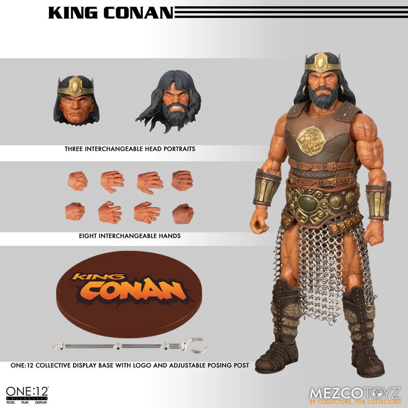 Load image into Gallery viewer, Mezco Toyz - One 12 Conan The Barbarian - King Conan

