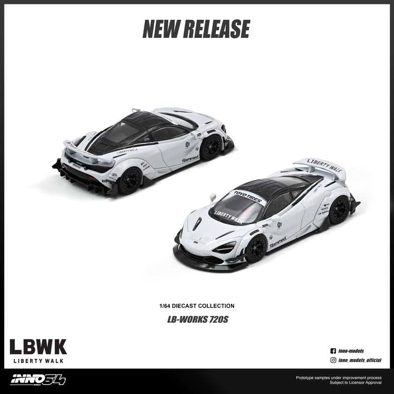 Load image into Gallery viewer, INNO64 - LBWK 720S 1/64 Scale Diecast Model Cars (IN64-LBWK720S-01)
