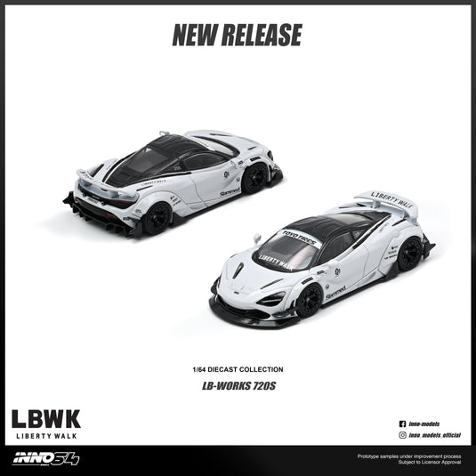 INNO64 - LBWK 720S 1/64 Scale Diecast Model Cars (IN64-LBWK720S-01)