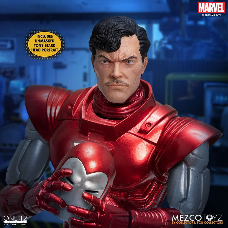 Load image into Gallery viewer, Mezco Toyz - One 12 Marvel Comics - Iron Man (Silver Centurion)
