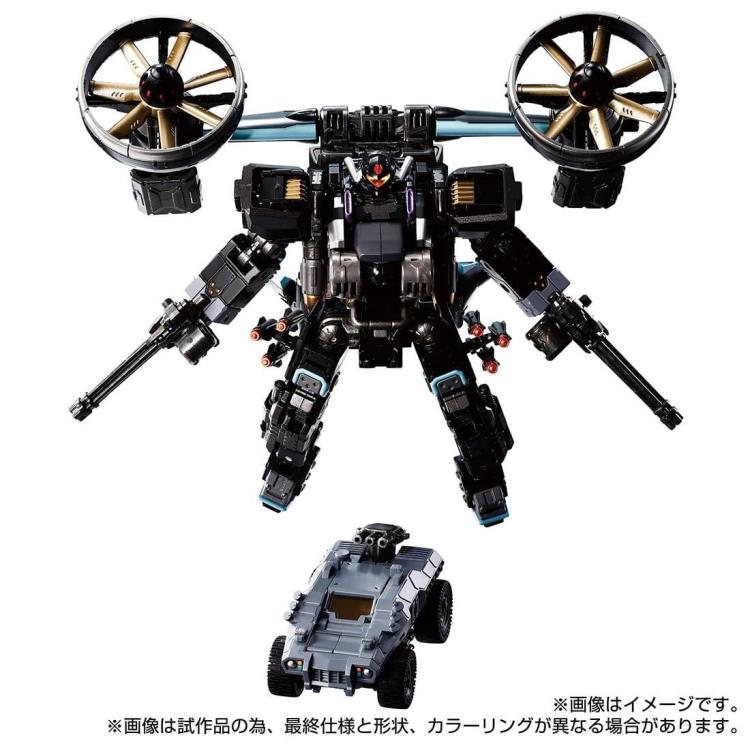 Load image into Gallery viewer, Diaclone Reboot - Tactical Mover - Garuda Versaulter (Gyrolifter Unit Raven)
