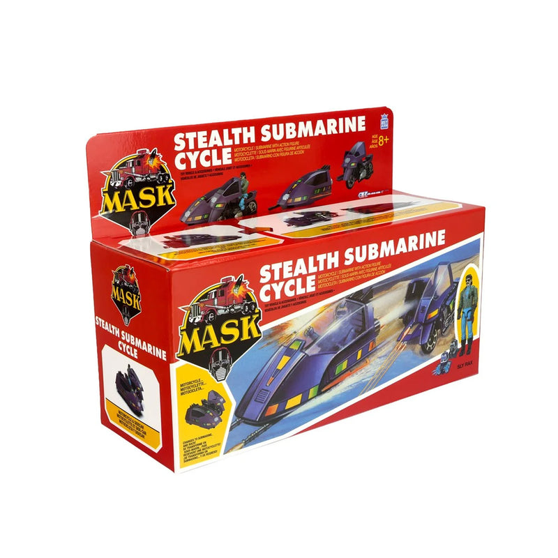 Load image into Gallery viewer, The Loyal Subjects - M.A.S.K. - Stealth Submarine Cycle Vehicle (SSC) with Sly Rax
