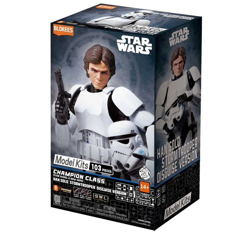 Load image into Gallery viewer, Blokees - Champion Class 03 - Star Wars: A New Hope Han Solo (Stormtrooper Disguise) Model Kit
