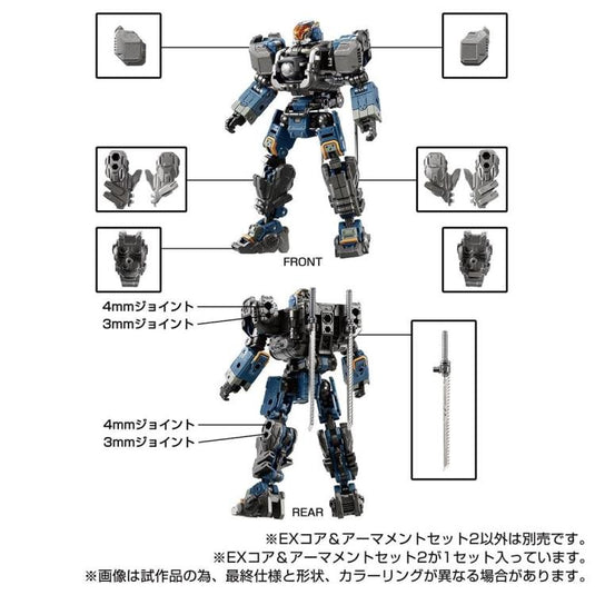 Diaclone Reboot - Tactical Mover - EX Core and Armament Set 2