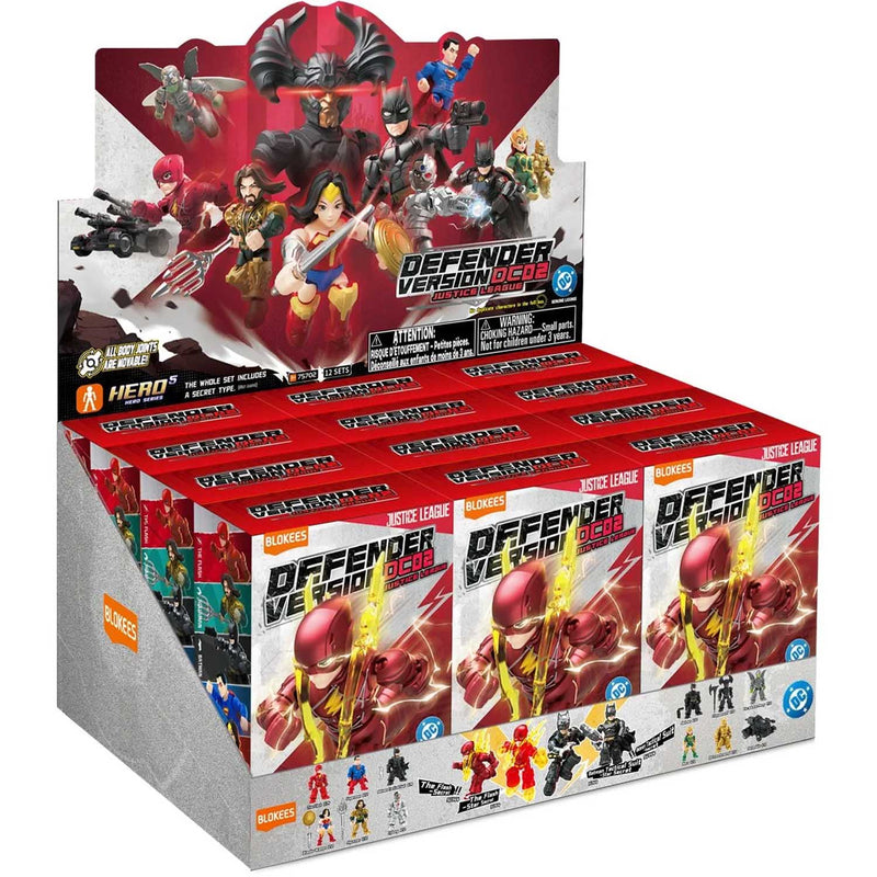 Load image into Gallery viewer, Blokees - DC Comics Defender Version 02 Justice League Box of 12 Random Figures
