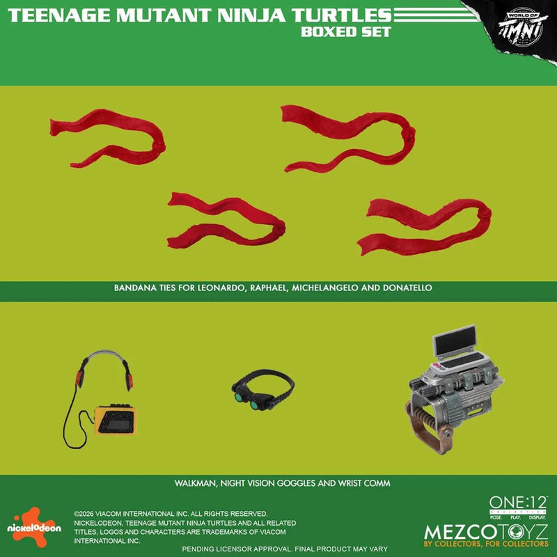 Load image into Gallery viewer, Mezco Toyz - One 12 Teenage Mutant Ninja Turtles (Comics) Deluxe Box Set
