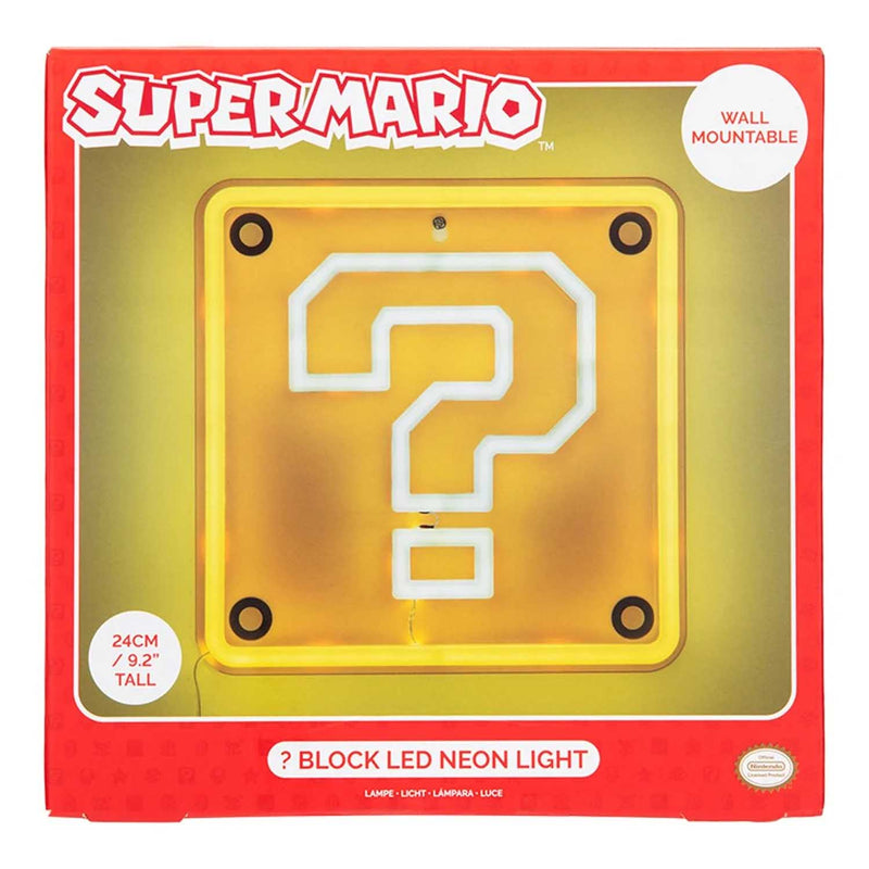 Load image into Gallery viewer, Paladone - Super Mario Question Block Wall Mountable LED Neon Light
