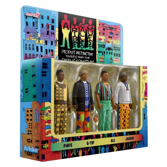 Super 7 - A Tribe Called Quest ReAction: A Tribe Called Quest (People's Insinctive Travels and the Paths of Rhythm) Four-Pack