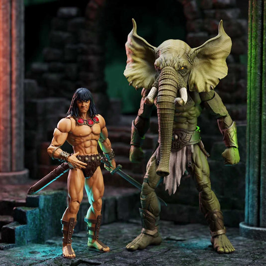Boss Fight Studio - Conan The Barbarian: The Tower of the Elephant - Young Conan & Yag-Kosha 1/12 Scale