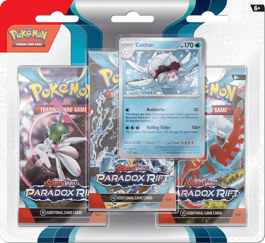 Pokemon TCG - Scarlet & Violet: Paradox Rift - 3PK Blister (Cetitan)