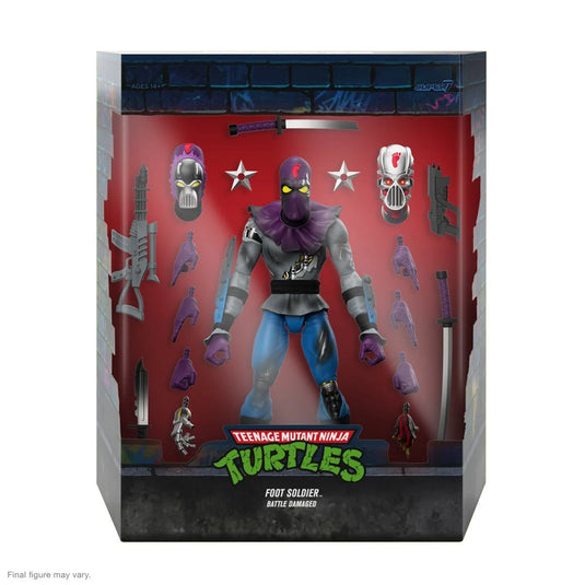 Super 7 - Teenage Mutant Ninja Turtles Ultimates - Foot Soldier (Battle Damaged)