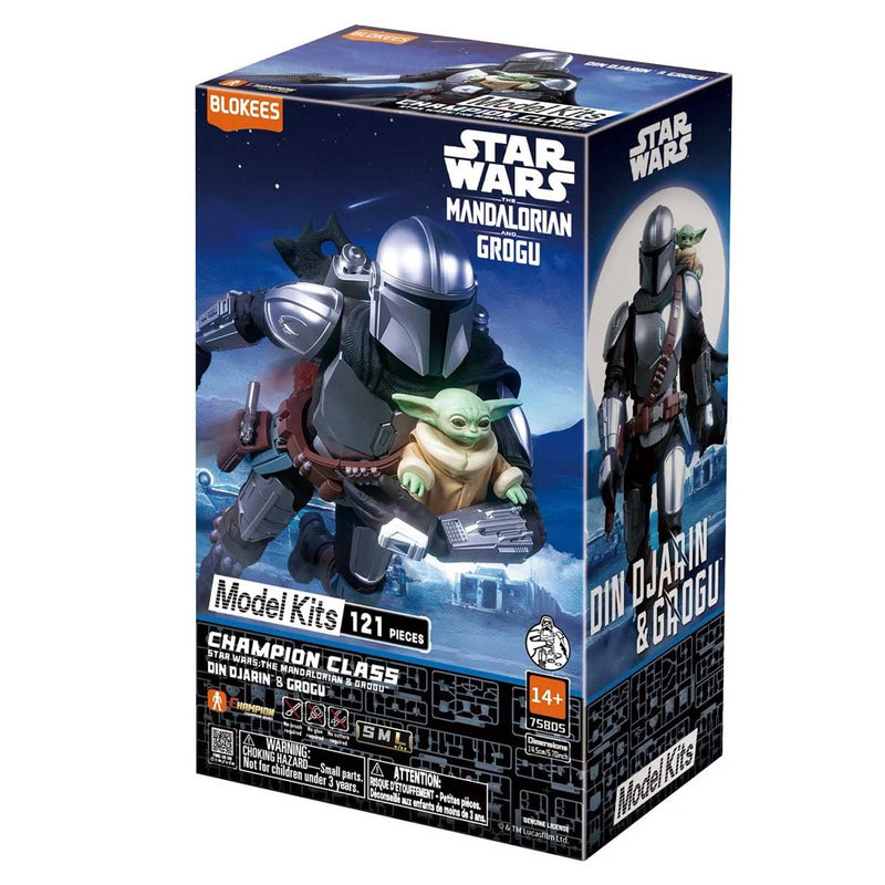 Load image into Gallery viewer, Blokees - Champion Class 05 - Star Wars: The Mandalorian &amp; Grogu Din Djarin &amp; Grogu Model Kit

