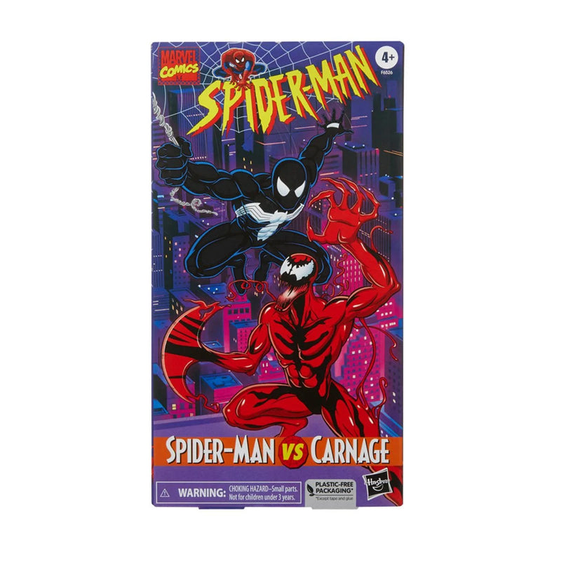 Load image into Gallery viewer, Marvel Legends - Spider-Man The Animated Series - Spider-Man (Black Suit) and Carnage
