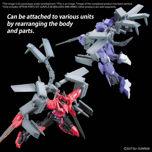 Load image into Gallery viewer, Bandai - Gundam Option Parts - Gunpla 08 (Ballden Arm Arms)
