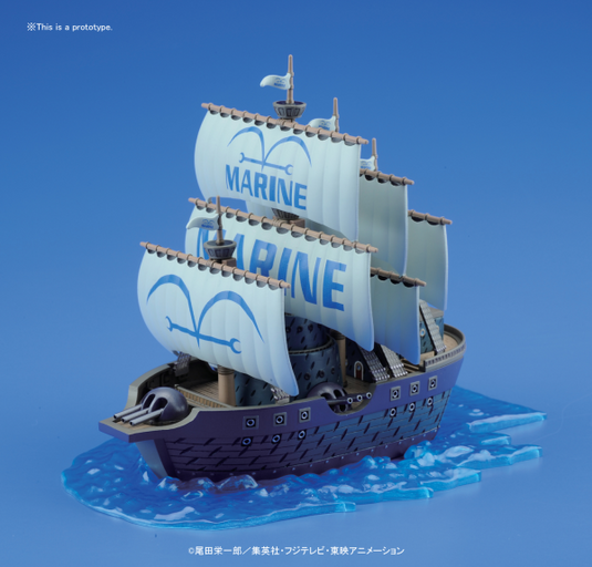 Bandai - One Piece - Grand Ship Collection: Marine Ship Model Kit