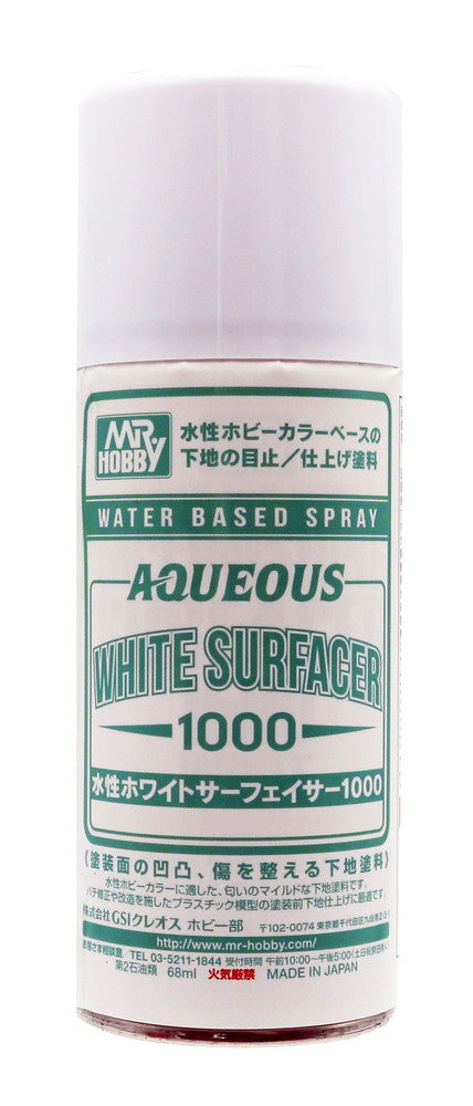 Mr. Hobby - Aqueous White Surfacer 1000 Spray B612