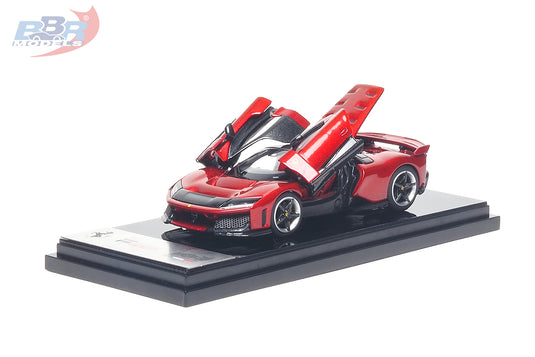 BBR Models - Ferrari F80 Rosso Supercar 1/64 Scale Diecast Model Car (BBR64001H)