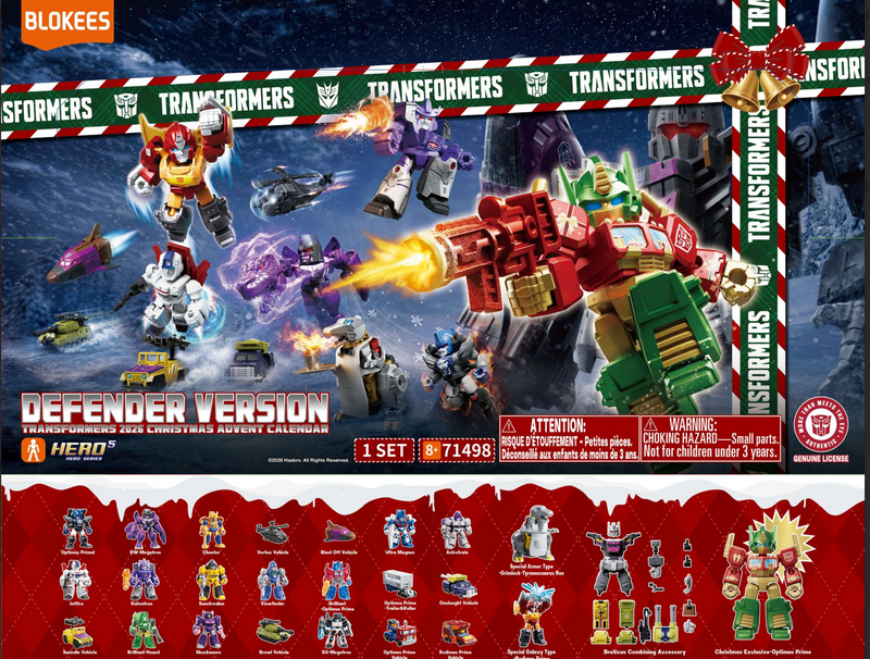 Load image into Gallery viewer, Blokees - Transformers Defender Version 2026 Christmas Advent Calendar
