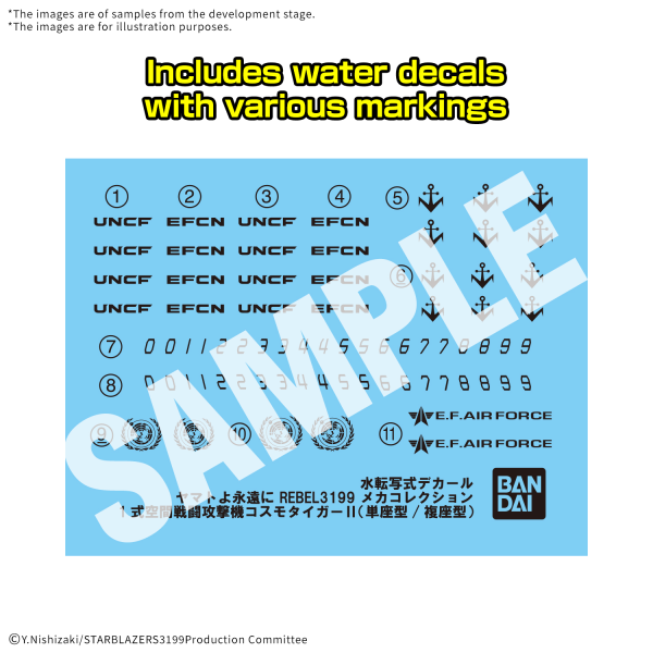 Load image into Gallery viewer, Bandai - Mecha Collection DX - Be Forever Yamato Rebel 3199 - Type-1 Space Combat Attack Aircraft Cosmo Tiger II (Single Seat/Gun Turret Model) (Set of 2)
