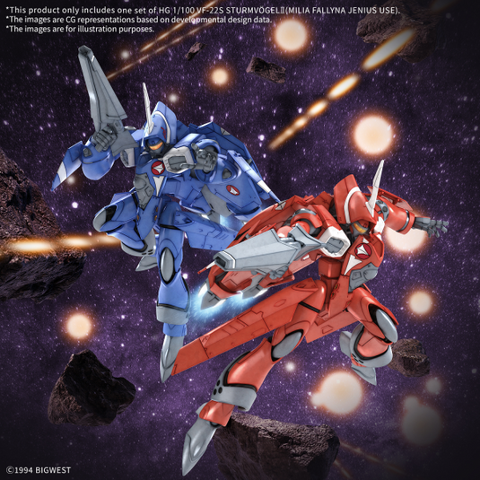 Bandai - HG 1/100 Macross - VF-22S Sturmvogel II (Milia Fallyna Bandai - HG 1/100 Macross - VF-22S Sturmvogel II (Milia Fallyna