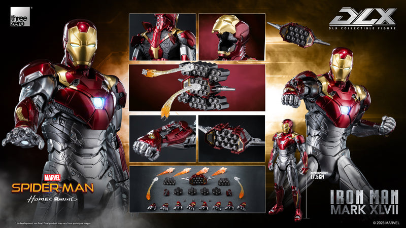 Load image into Gallery viewer, Threezero - 1/12 Spider-Man Homecoming: DLX Iron Man Mark XLVII
