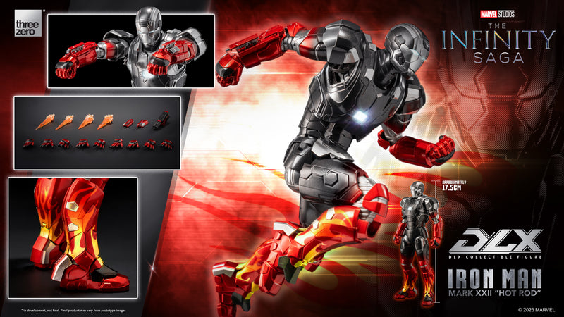 Load image into Gallery viewer, Threezero - 1/12 The Infinity Saga: DLX Iron Man Mark 22 Hot Rod
