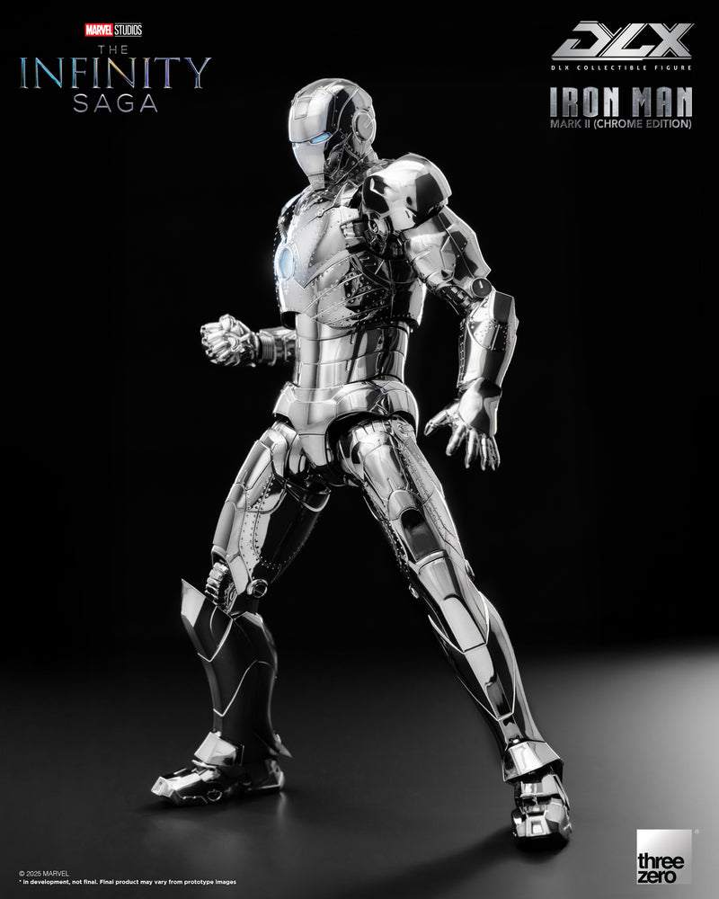 Load image into Gallery viewer, Threezero - 1/12 The Infinity Saga: DLX Iron Man Mark 2 (Chrome Edition)
