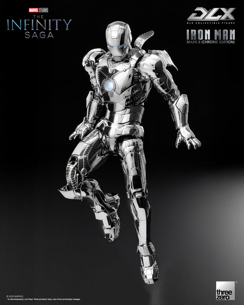 Load image into Gallery viewer, Threezero - 1/12 The Infinity Saga: DLX Iron Man Mark 2 (Chrome Edition)
