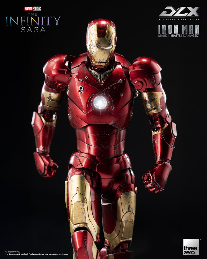 Load image into Gallery viewer, Threezero - 1/12 The Infinity Saga: DLX Iron Man Mark 3 (Battle Damaged)
