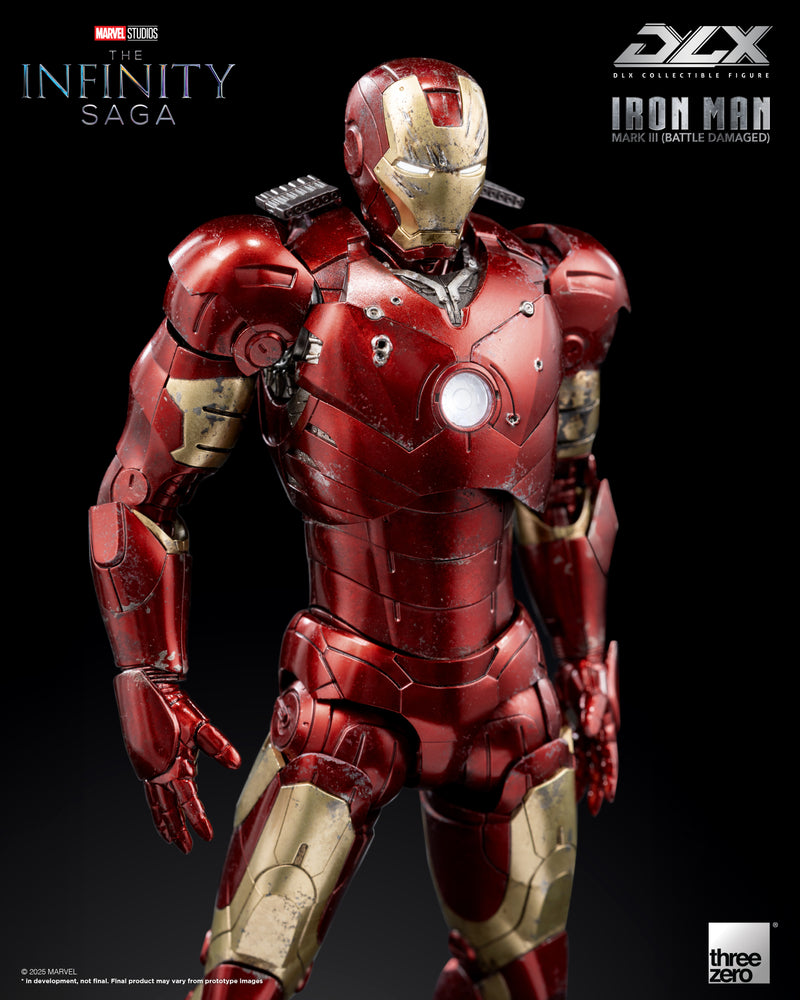 Load image into Gallery viewer, Threezero - 1/12 The Infinity Saga: DLX Iron Man Mark 3 (Battle Damaged)
