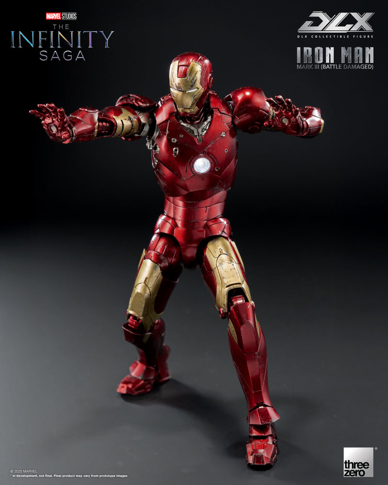 Load image into Gallery viewer, Threezero - 1/12 The Infinity Saga: DLX Iron Man Mark 3 (Battle Damaged)
