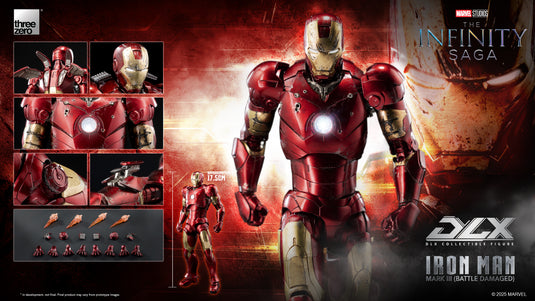 Threezero - 1/12 The Infinity Saga: DLX Iron Man Mark 3 (Battle Damaged)