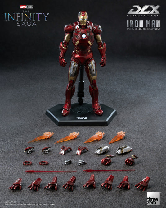 Threezero - 1/12 The Infinity Saga: DLX Iron Man Mark 7 (Battle Damaged)