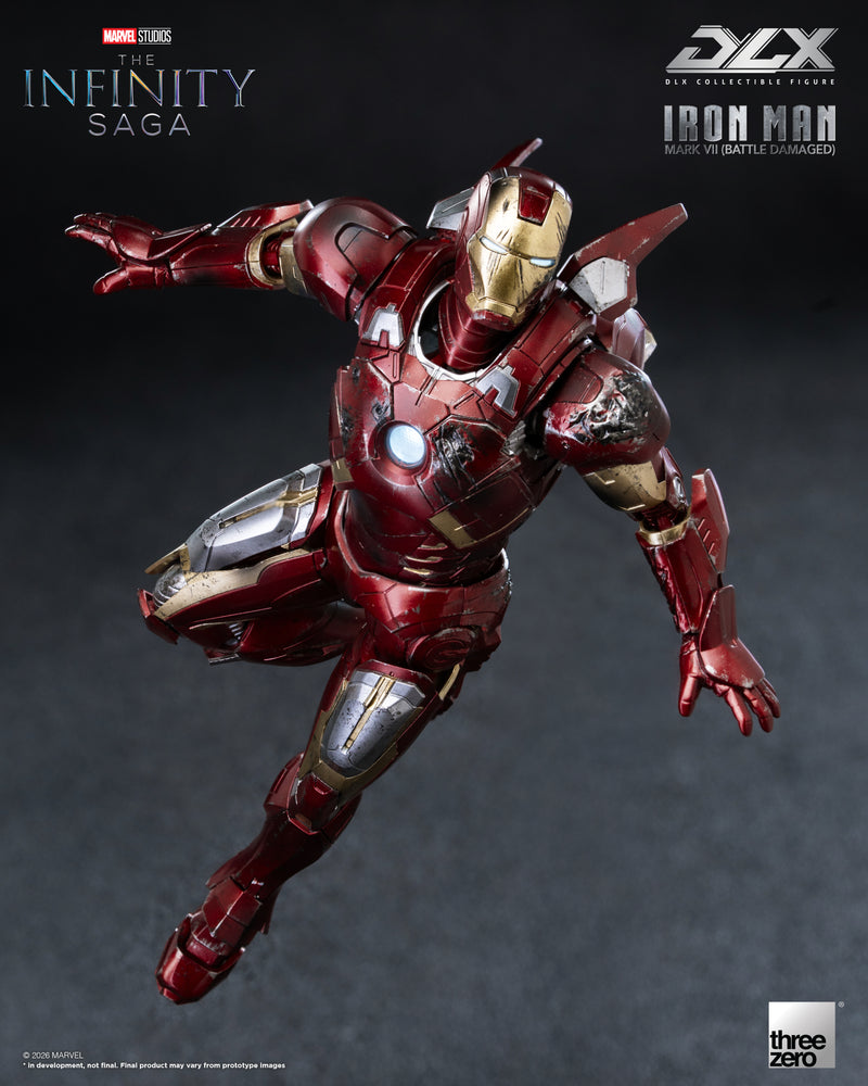 Load image into Gallery viewer, Threezero - 1/12 The Infinity Saga: DLX Iron Man Mark 7 (Battle Damaged)
