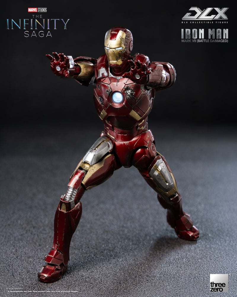 Load image into Gallery viewer, Threezero - 1/12 The Infinity Saga: DLX Iron Man Mark 7 (Battle Damaged)
