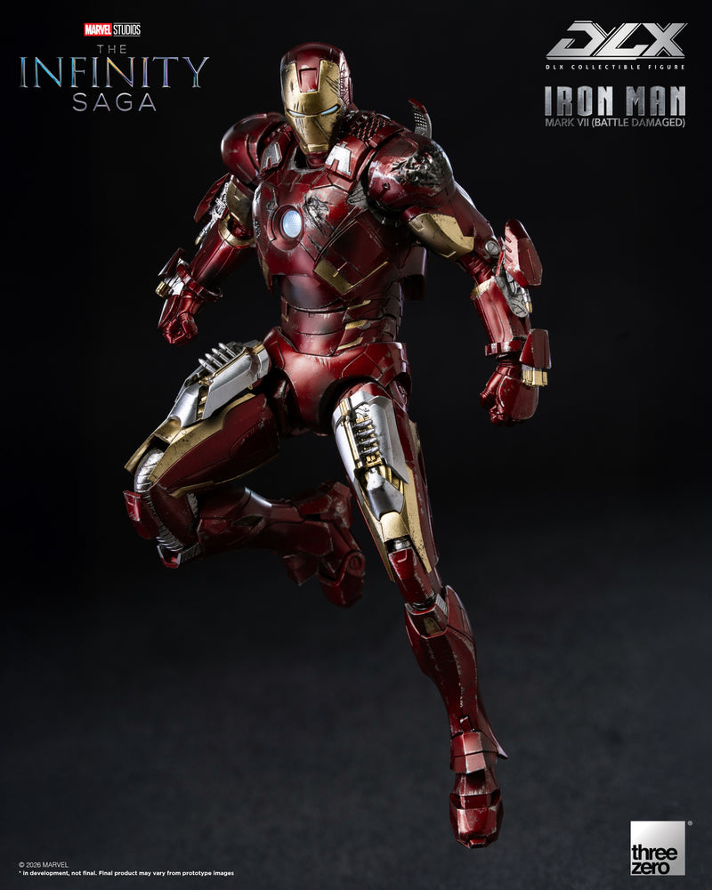Load image into Gallery viewer, Threezero - 1/12 The Infinity Saga: DLX Iron Man Mark 7 (Battle Damaged)
