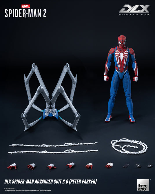 Threezero - 1/12 Marvel's Spider-Man 2 DLX Spider-Man Advanced Suit 2.0 (Peter Parker)