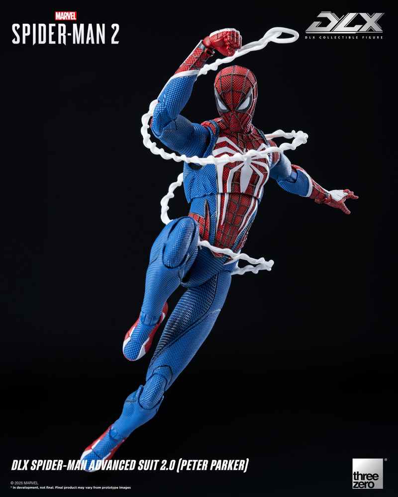 Load image into Gallery viewer, Threezero - 1/12 Marvel&#39;s Spider-Man 2 DLX Spider-Man Advanced Suit 2.0 (Peter Parker)
