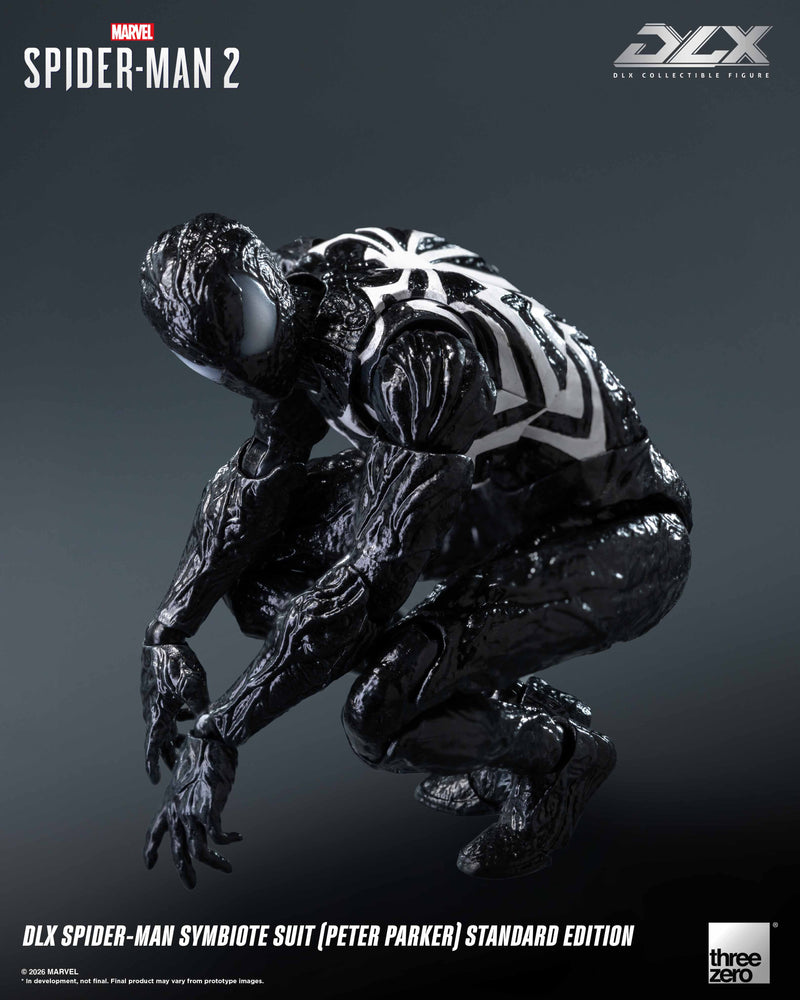 Load image into Gallery viewer, Threezero - 1/12 Marvel's Spider-Man 2 - DLX Spider-Man Symbiote Suit (Peter Parker)
