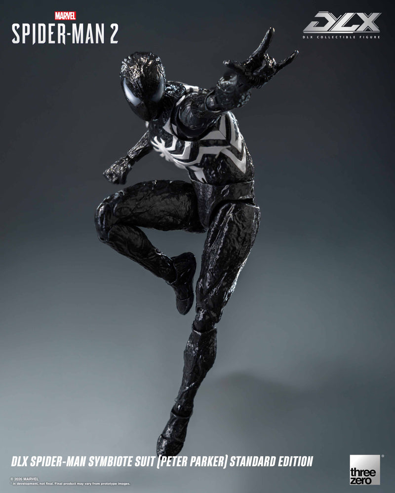 Load image into Gallery viewer, Threezero - 1/12 Marvel's Spider-Man 2 - DLX Spider-Man Symbiote Suit (Peter Parker)
