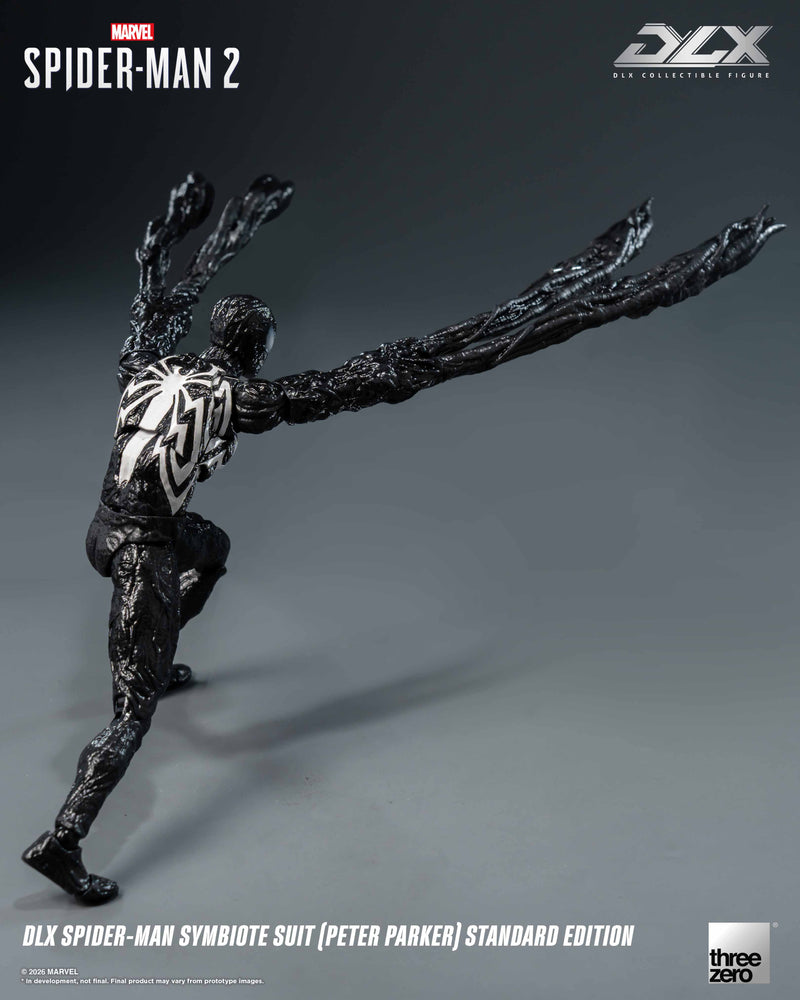 Load image into Gallery viewer, Threezero - 1/12 Marvel's Spider-Man 2 - DLX Spider-Man Symbiote Suit (Peter Parker)
