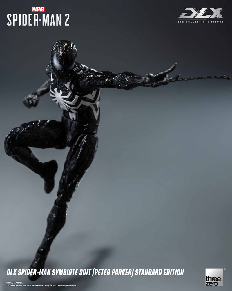 Load image into Gallery viewer, Threezero - 1/12 Marvel's Spider-Man 2 - DLX Spider-Man Symbiote Suit (Peter Parker)
