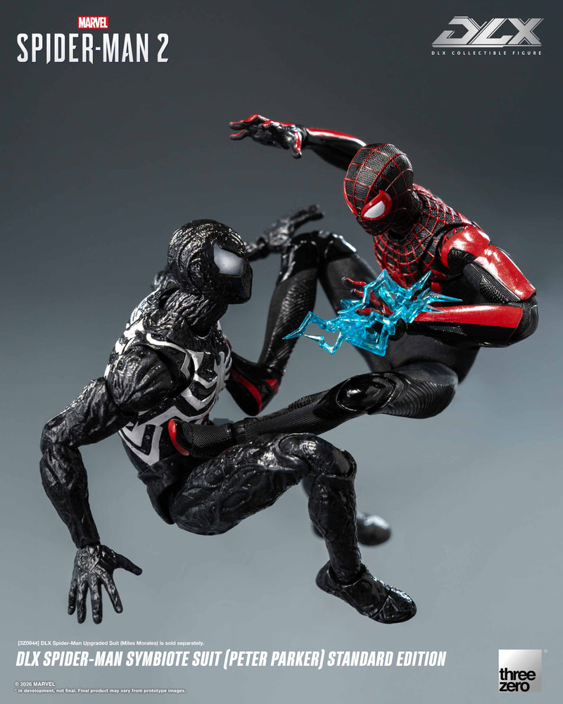 Load image into Gallery viewer, Threezero - 1/12 Marvel's Spider-Man 2 - DLX Spider-Man Symbiote Suit (Peter Parker)
