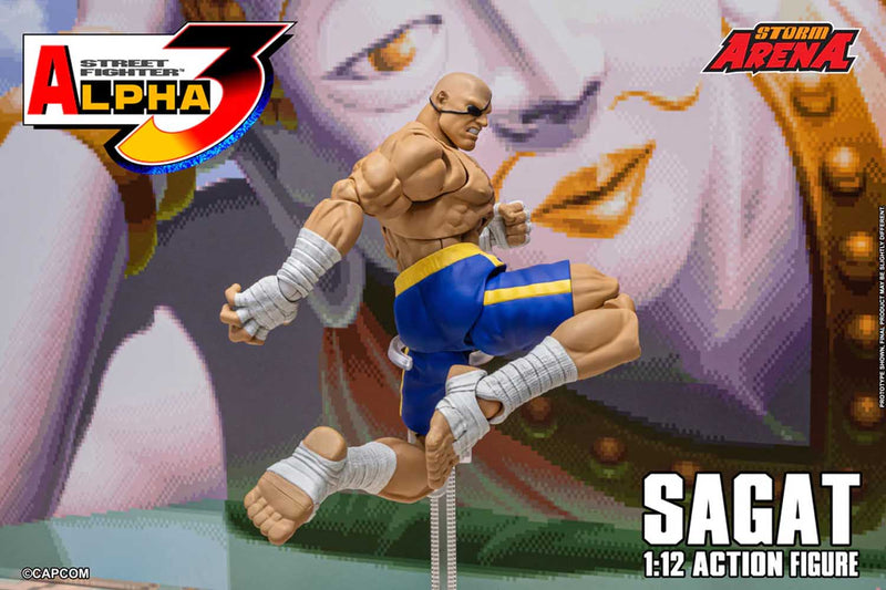 Load image into Gallery viewer, Storm Collectibles - Storm Arena: Street Fighter Alpha 3 - Sagat 1/12 Scale
