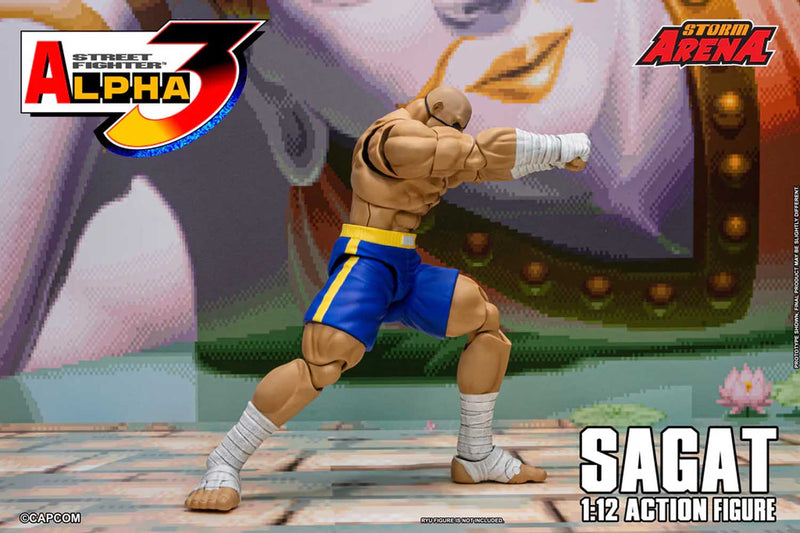 Load image into Gallery viewer, Storm Collectibles - Storm Arena: Street Fighter Alpha 3 - Sagat 1/12 Scale
